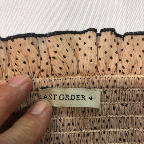 East Order Women’s Dress Smocked Top Spaghetti Strap Tiered Skirt Lined - Picture 9 of 10